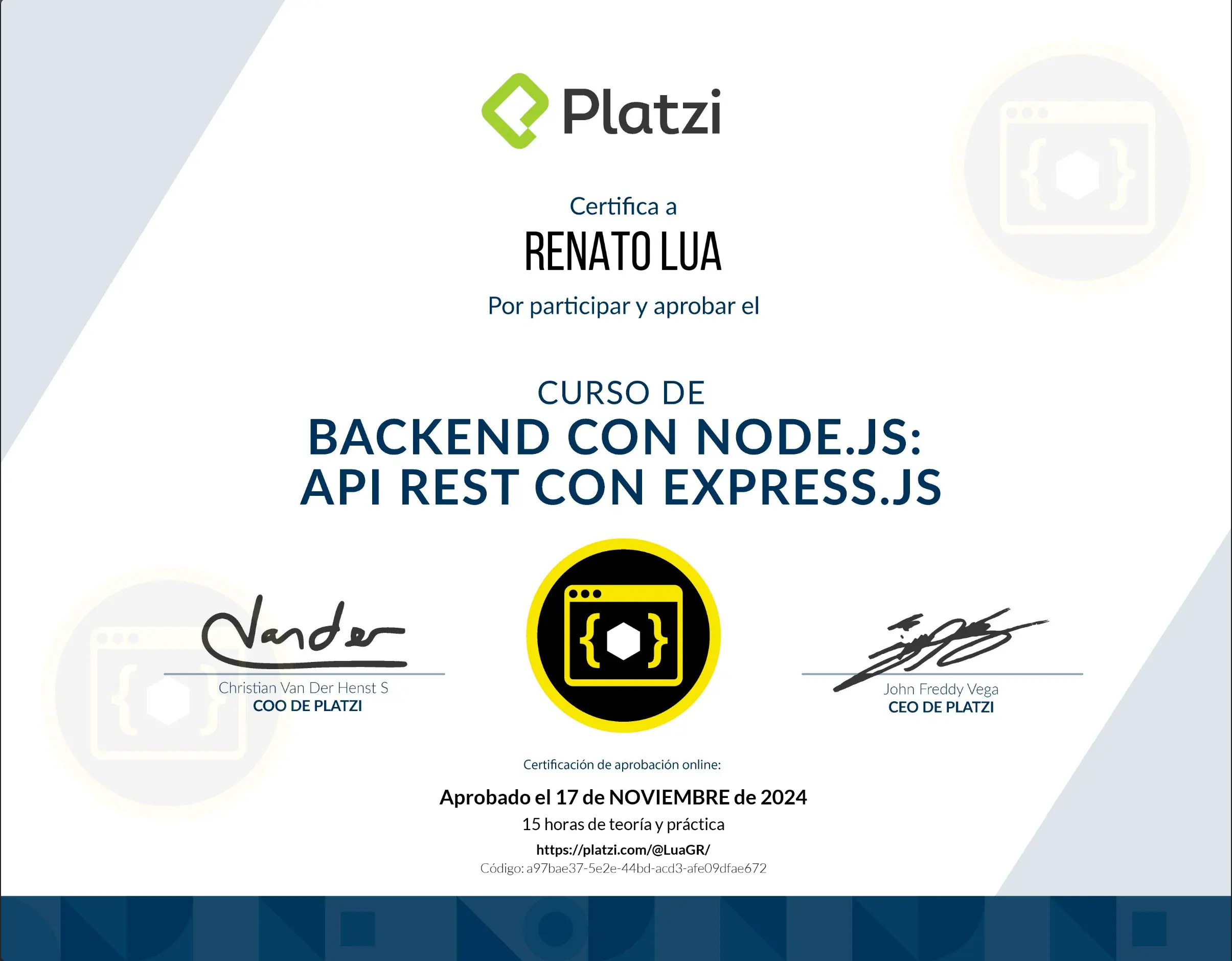 certificado de express.js