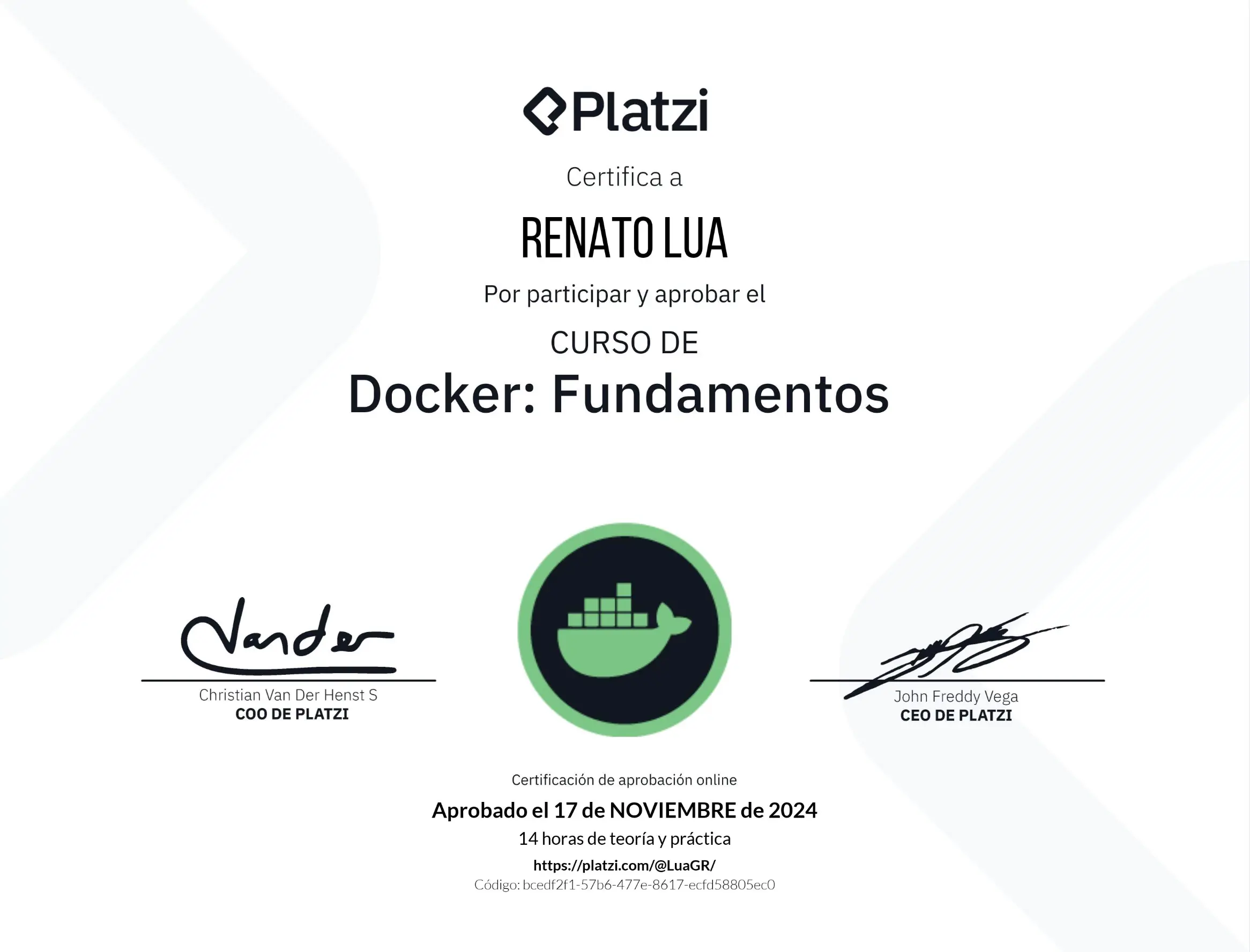 certificado de docker