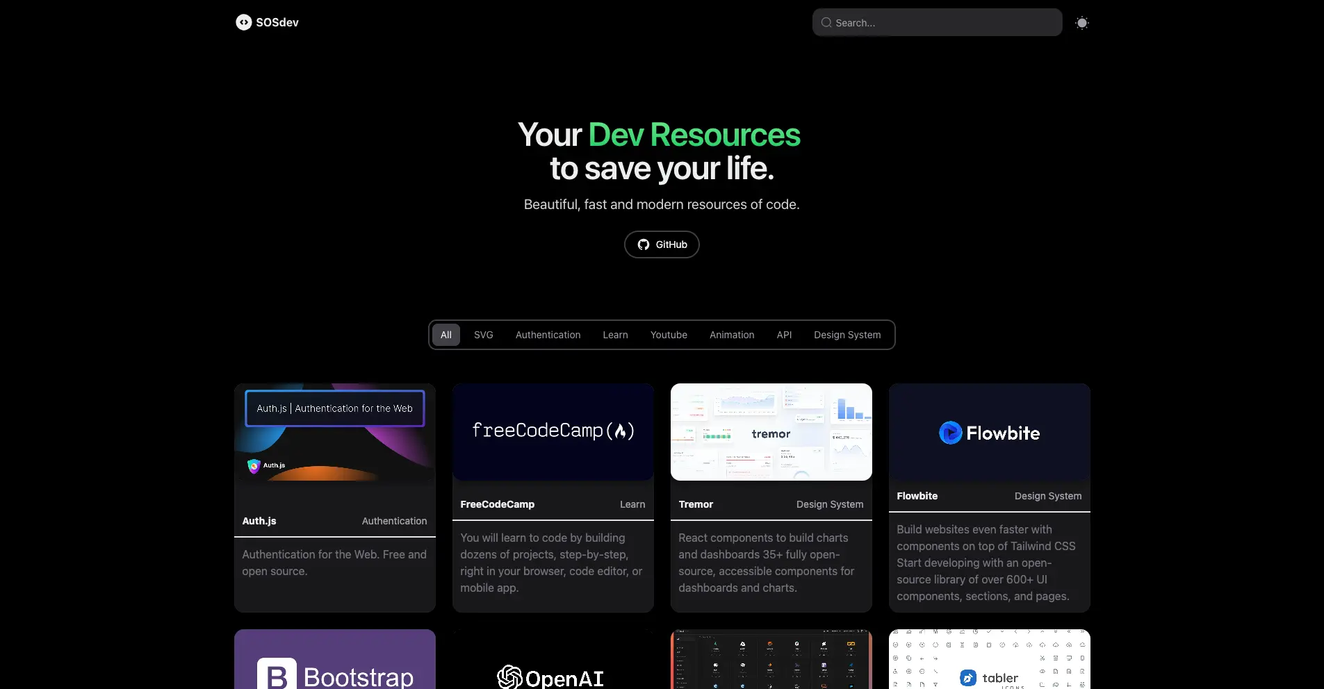 Captura de pantalla del proyecto /projects/sosdev.webp